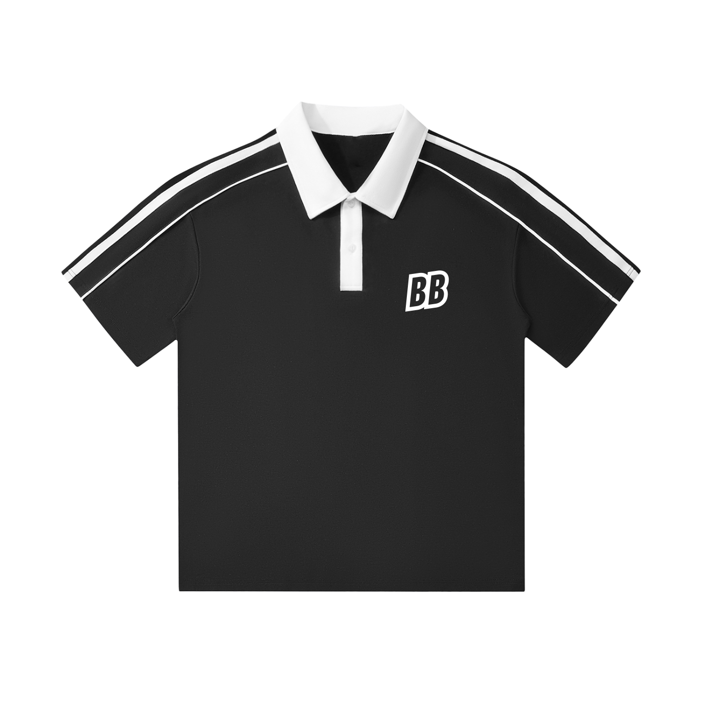 BB Unisex Contrast Collar Short-Sleeve Polo Shirt