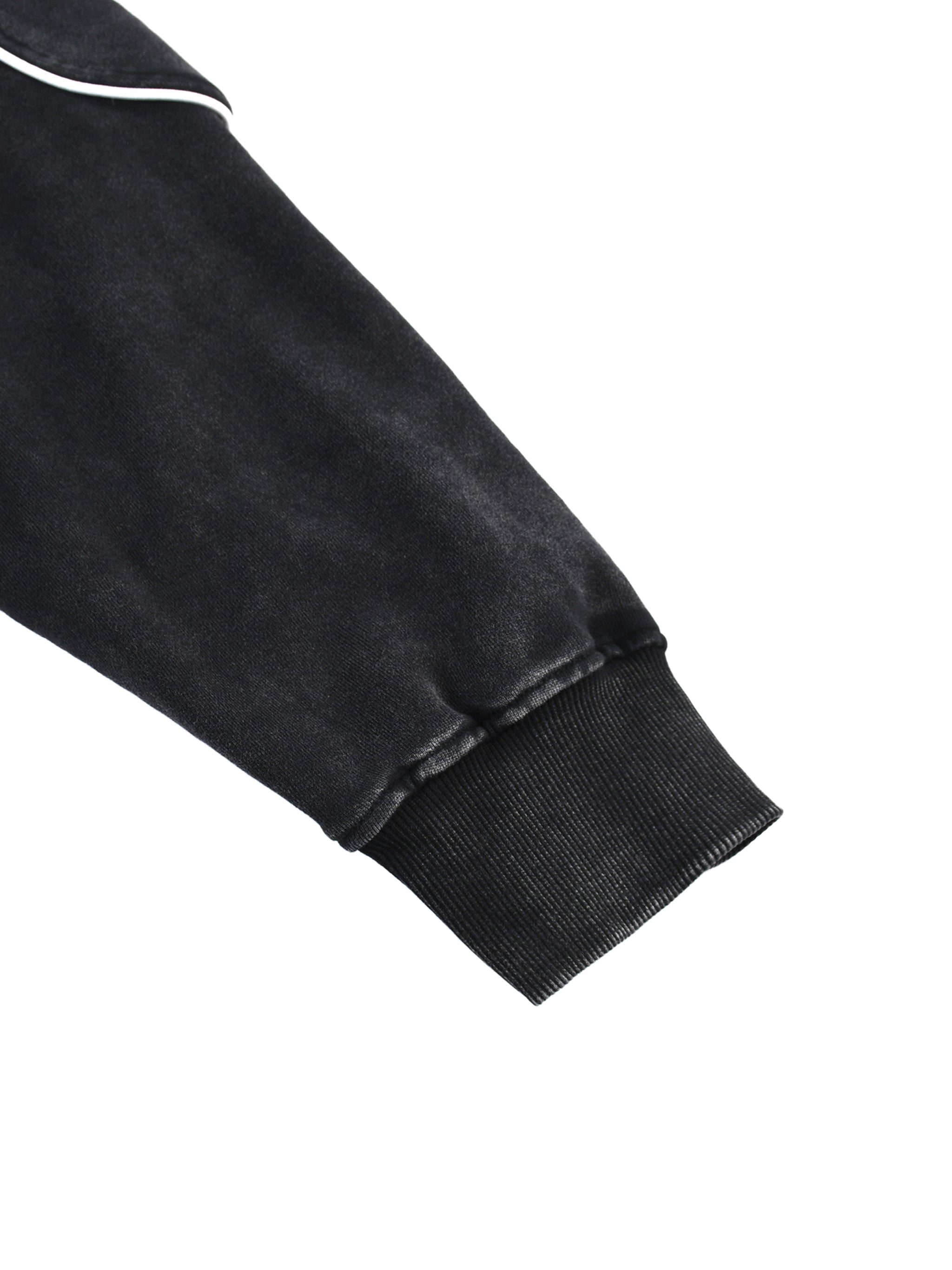 BB Unisex Mineral Wash Piping Raw Hem Sweatshirt