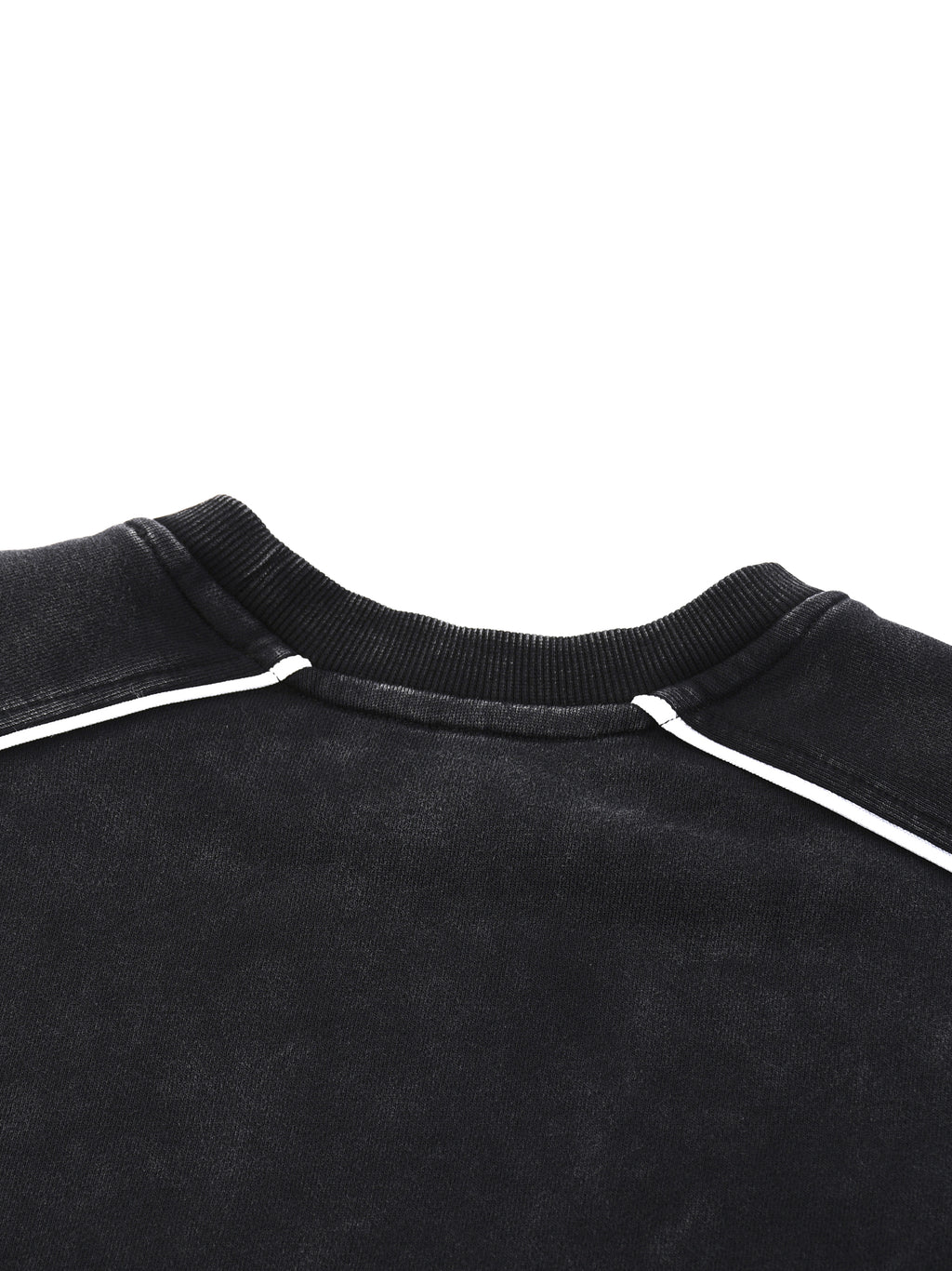 BB Unisex Mineral Wash Piping Raw Hem Sweatshirt